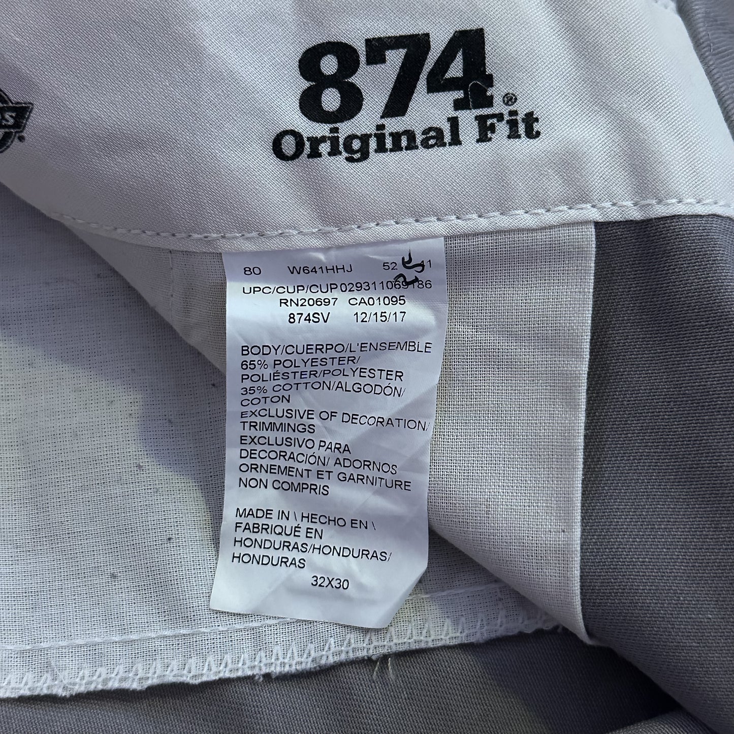 32x30 | Dickies 874 Gray