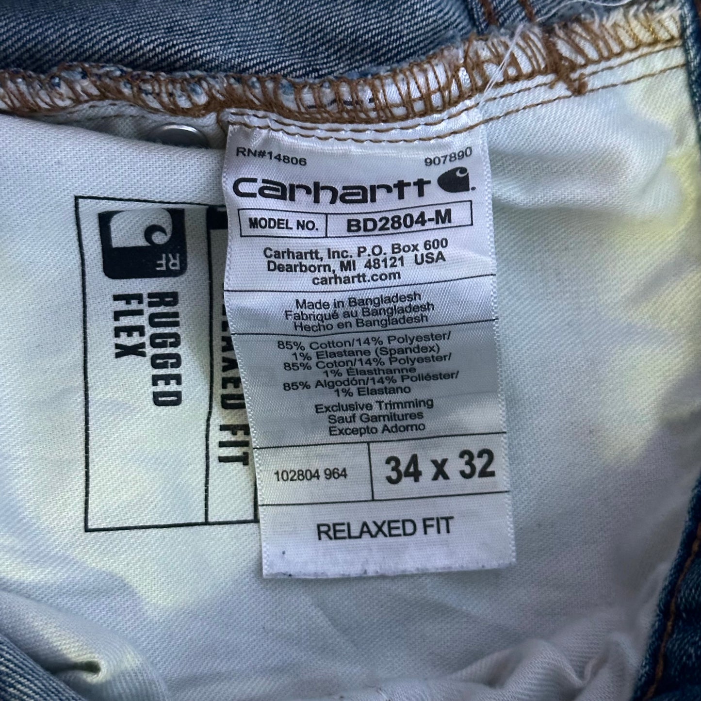 34x32 | Carhartt Denim Jeans