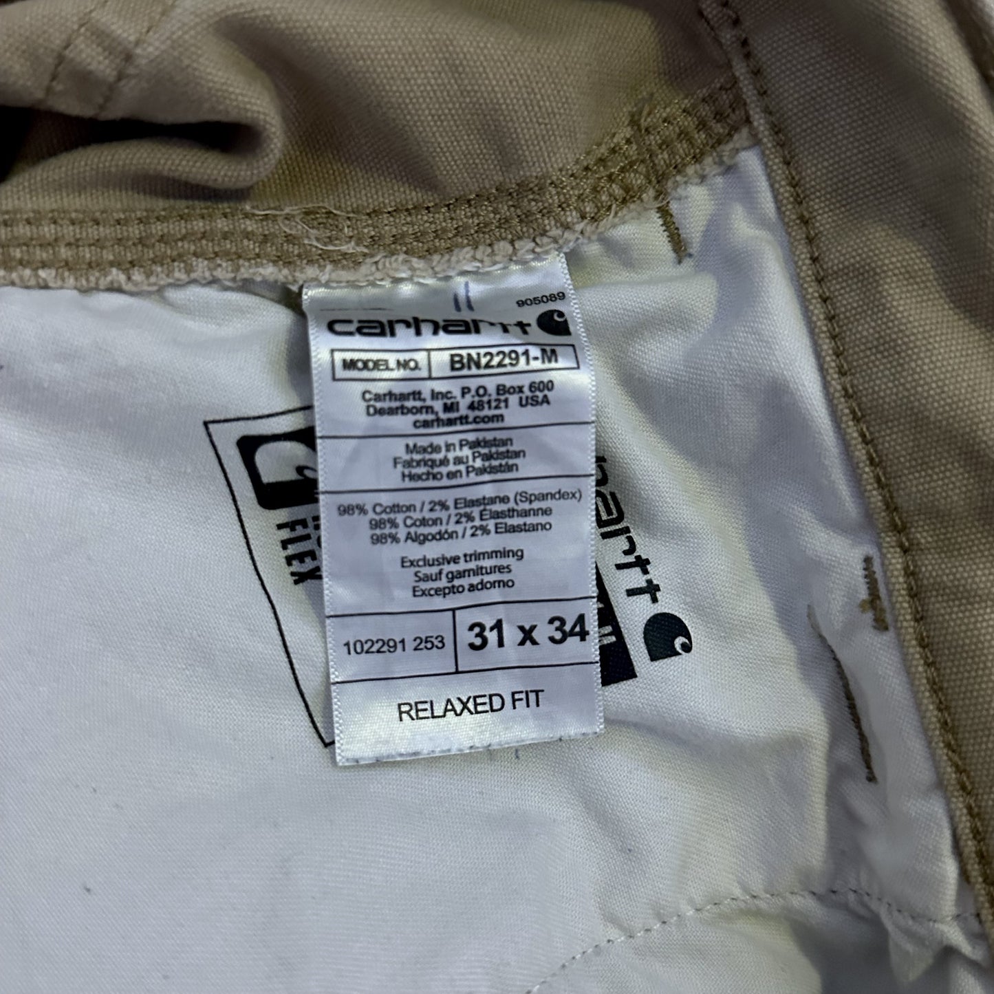 31x34 | Carhartt Beige Jeans